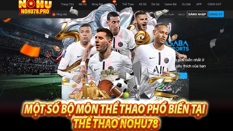 Một số bộ môn thể thao phổ biến tại thể thao Nohu78